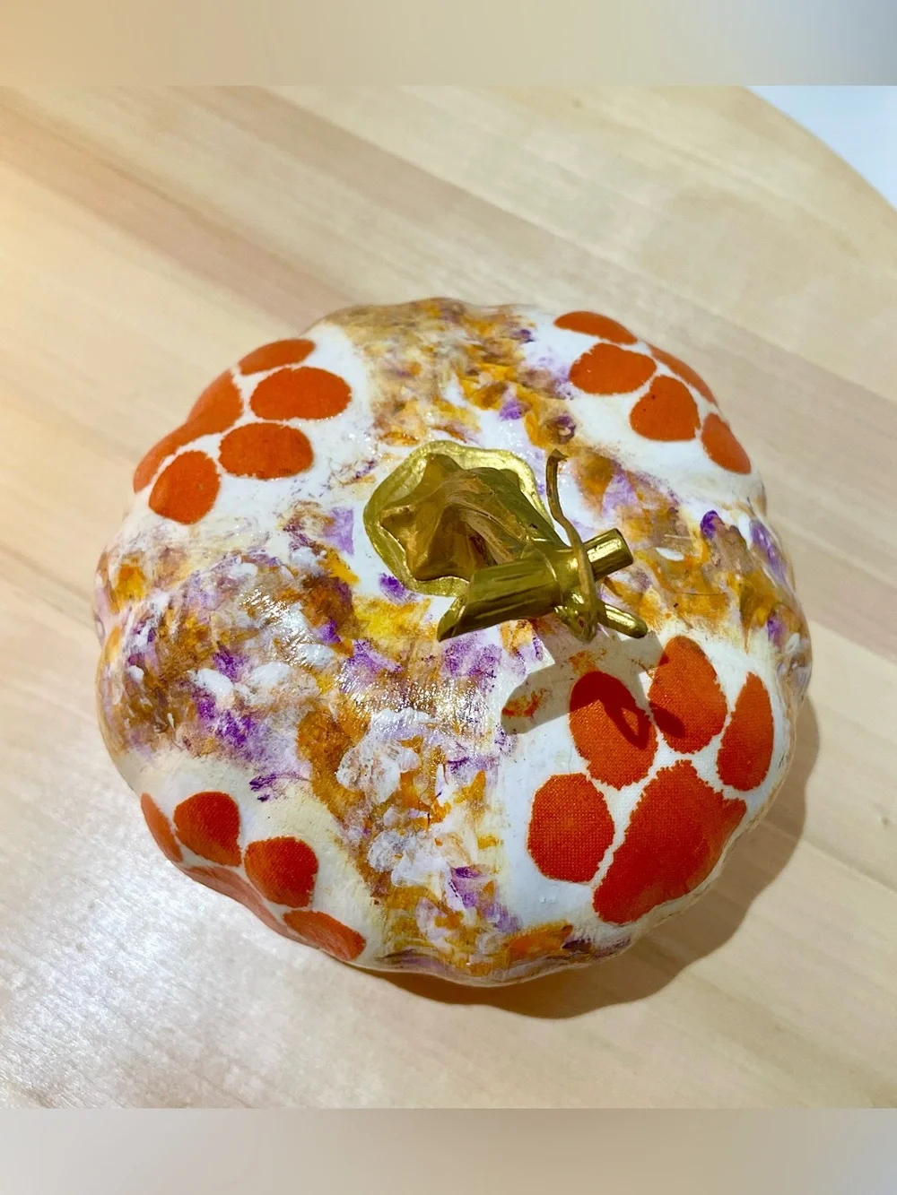 Clemson Themed Pumpkin
